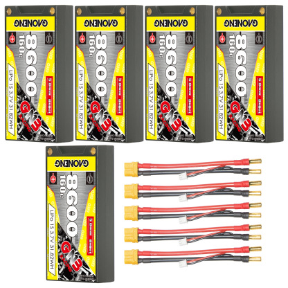 GAONENG GNB 1S 3.7V 8600mAh 160C 5mm Bullet Hard Case LiPo Battery