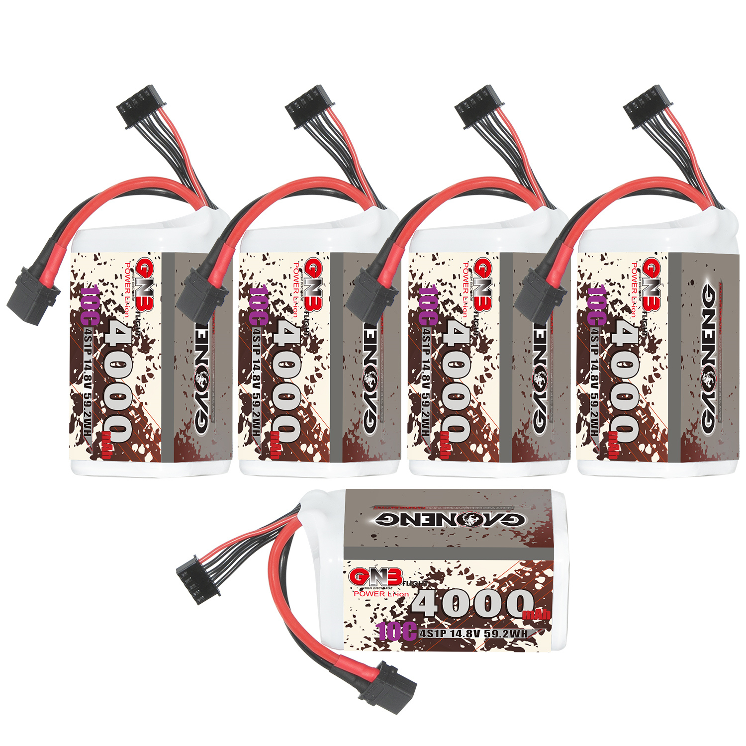 GAONENG GNB 4S 14.8V 4000mAh 10C XT60 Li-ion Battery made with Lishen 21700