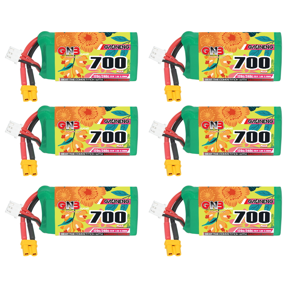 GAONENG GNB 2S 7.4V 700mAh 120C XT30 LiPo Battery