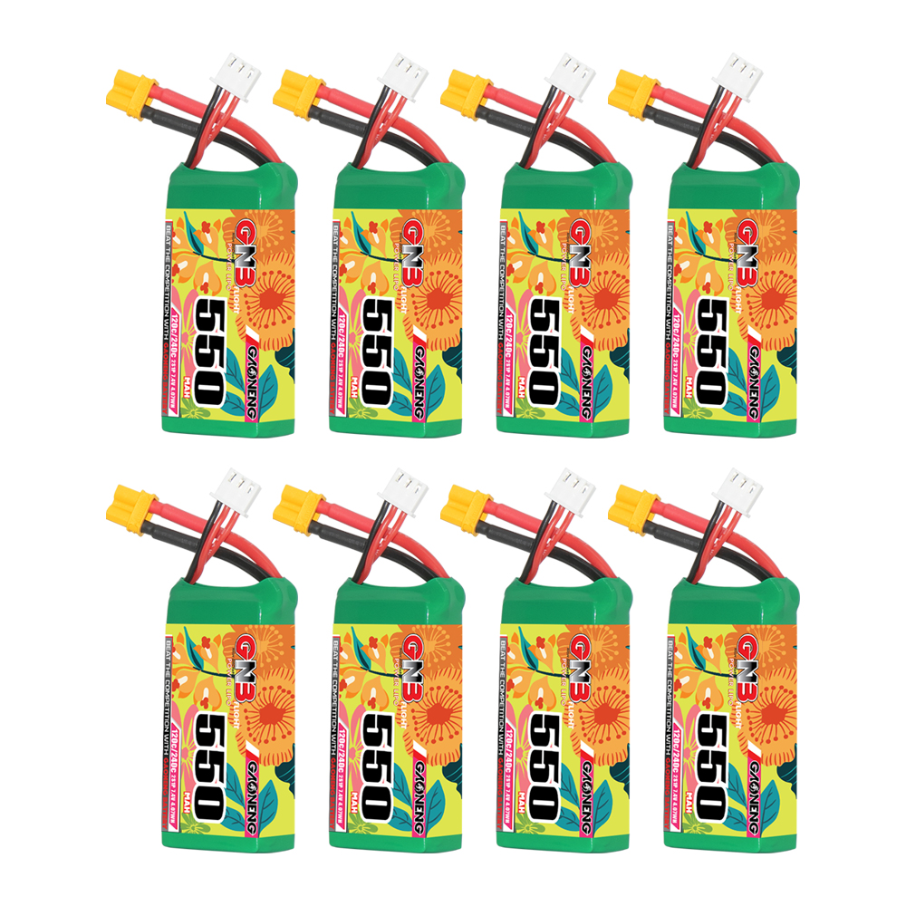 GAONENG GNB 2S 7.4V 550mAh 120C XT30 LiPo Battery