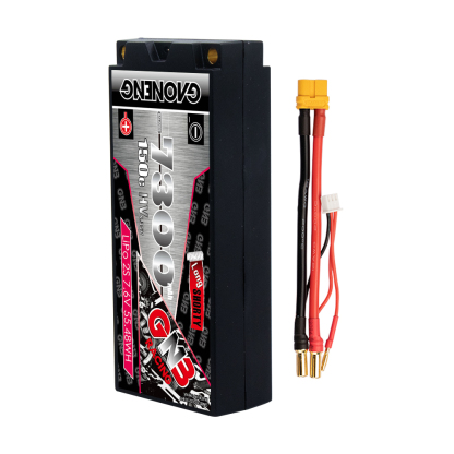 GAONENG GNB LiHV 2S 7.6V 7300mAh 150C LCG Hard Case LiPo Battery