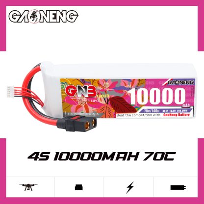 GAONENG GNB 4S1P 14.8V 10000mAh 70C RC LiPo Battery QS8