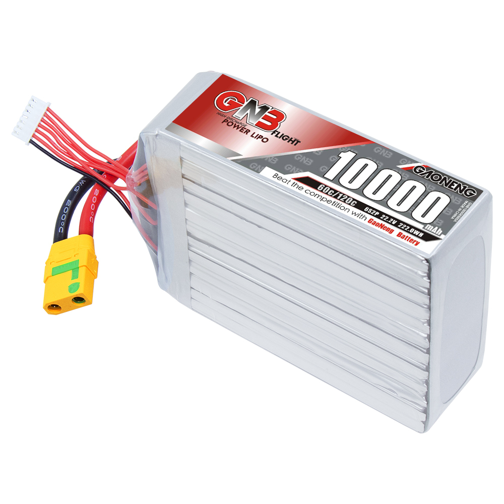 GAONENG GNB 6S 22.2V 10000mAh 60C RC LiPo Battery XT90S Anti Spark