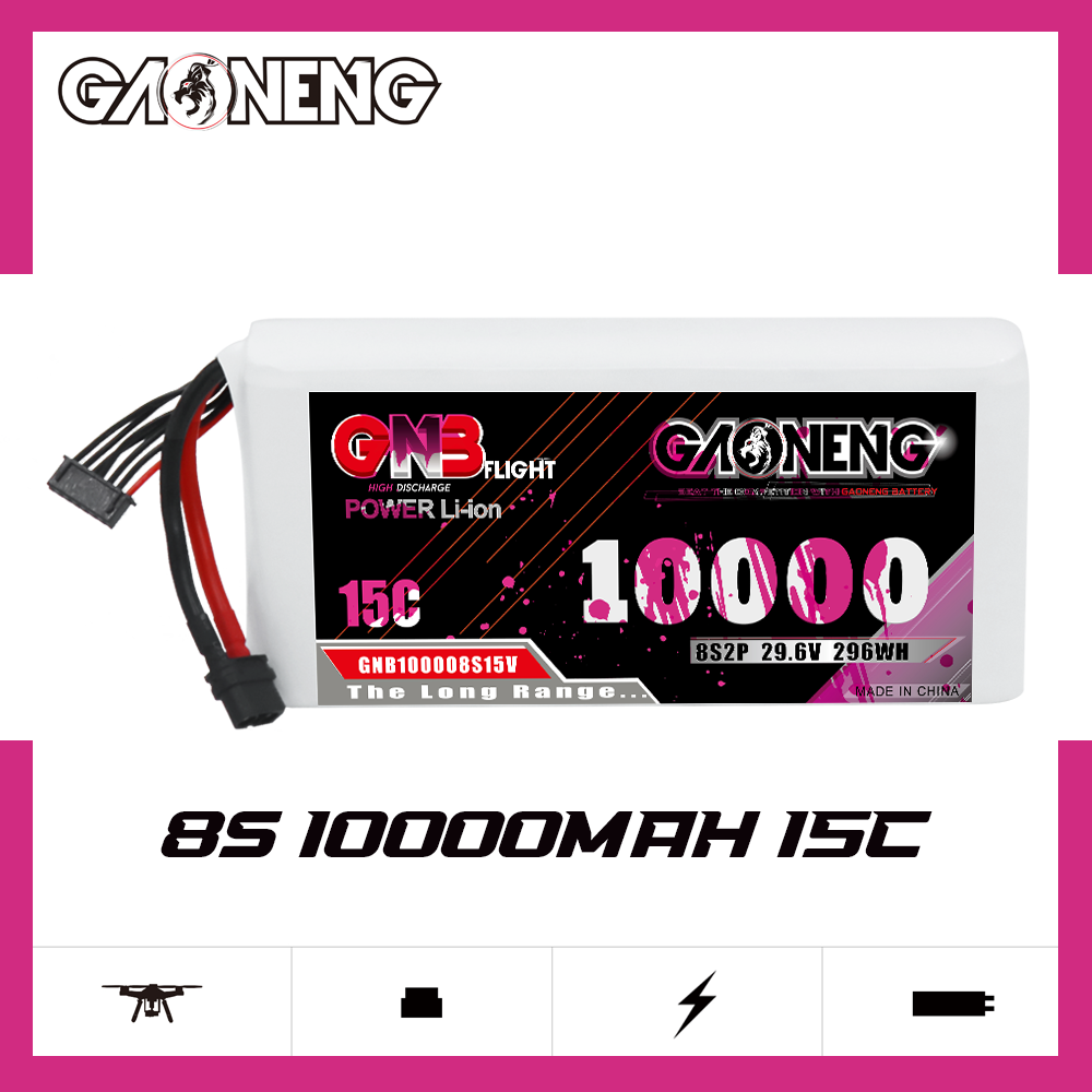GAONENG GNB 8S2P 22.2V 10000mAh 15C XT60 Li-ion Battery