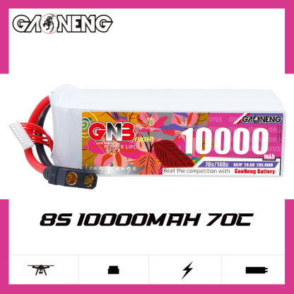 GAONENG GNB 8S1P 29.6V 10000mAh 70C RC LiPo Battery QS8