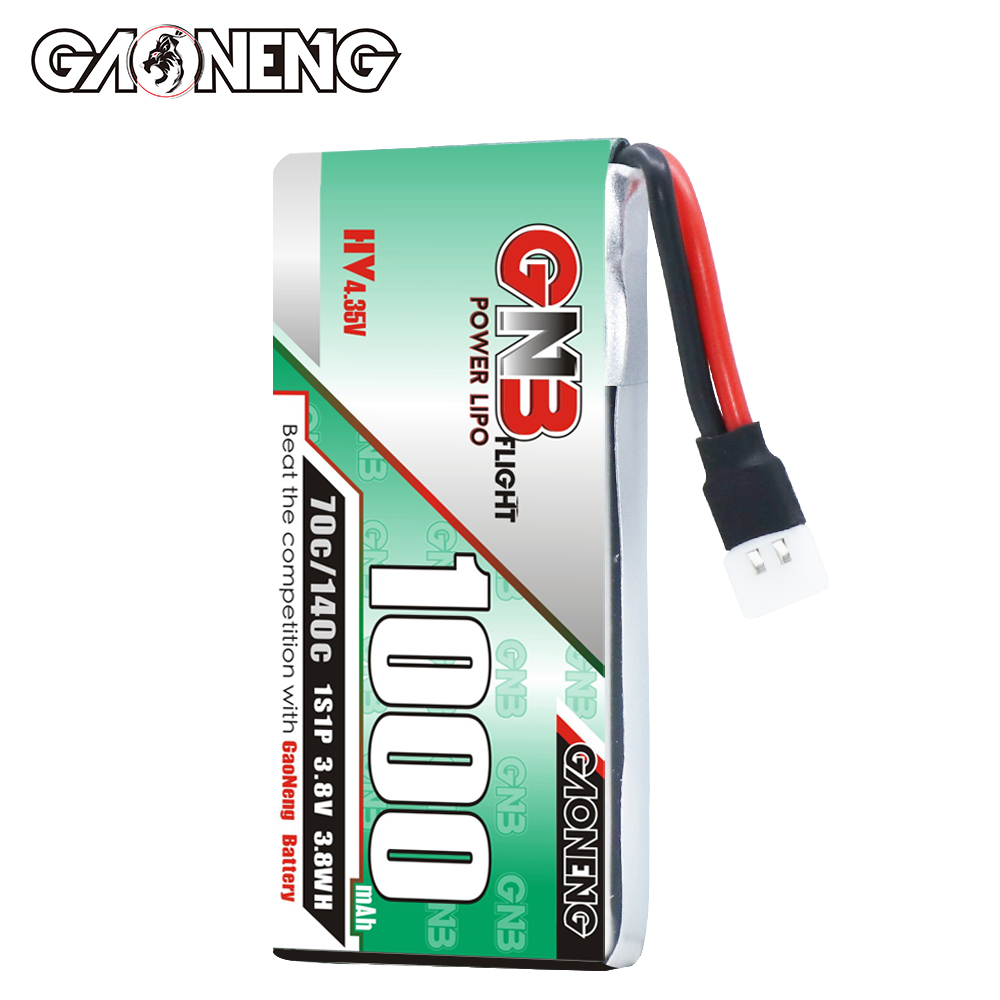 [Copy]GAONENG GNB LiHV 1S 3.8V 1000mAh 70C Molex 51005 Cabled LiPo Battery Long Range