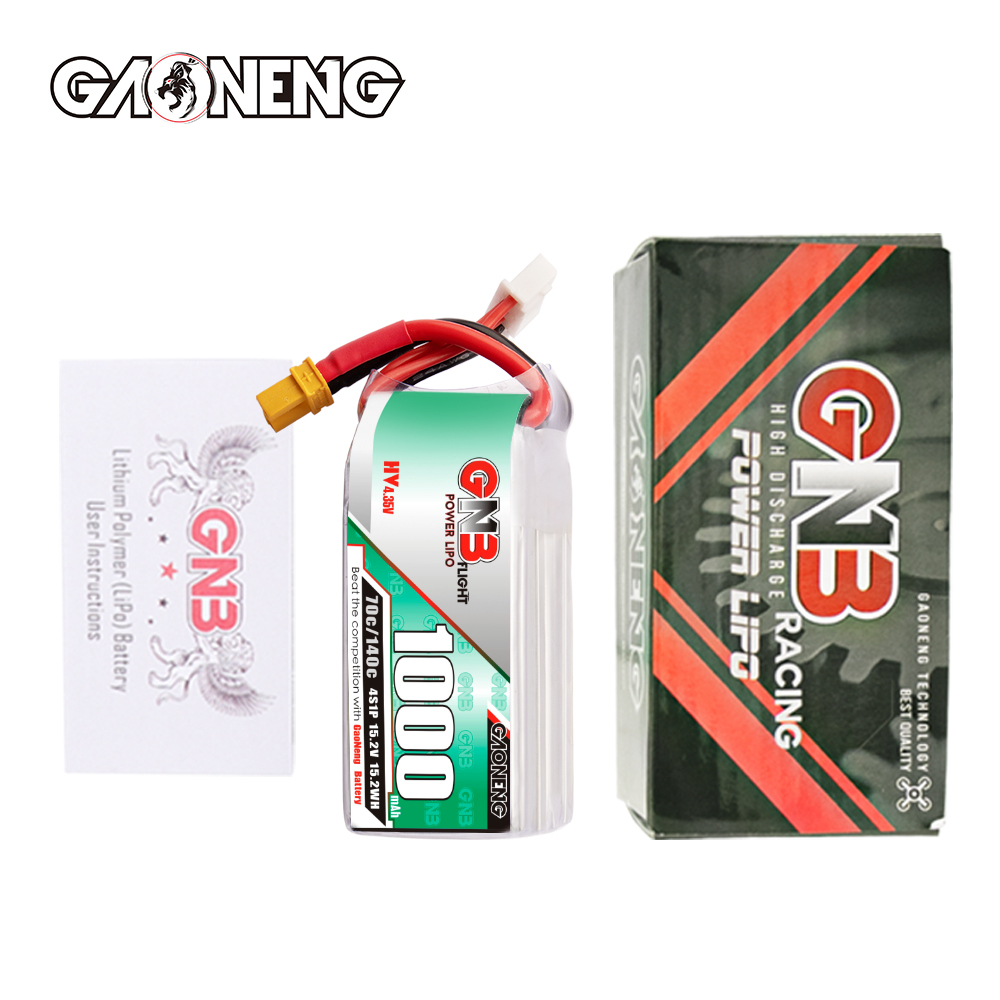 GAONENG GNB LiHV 4S 15.2V 1000mAh 70C XT30 LiPo Battery LongRange