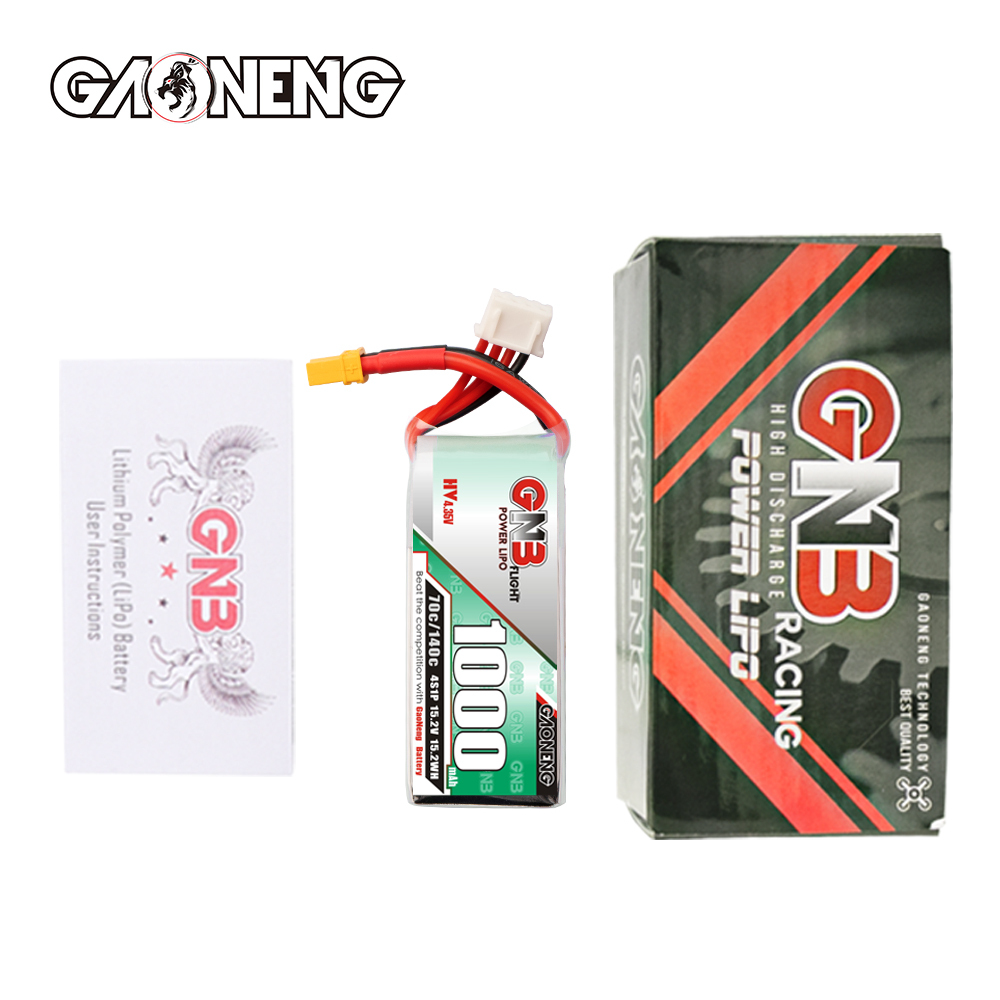 GAONENG GNB LiHV 4S 15.2V 1000mAh 70C XT30 LiPo Battery LongRange