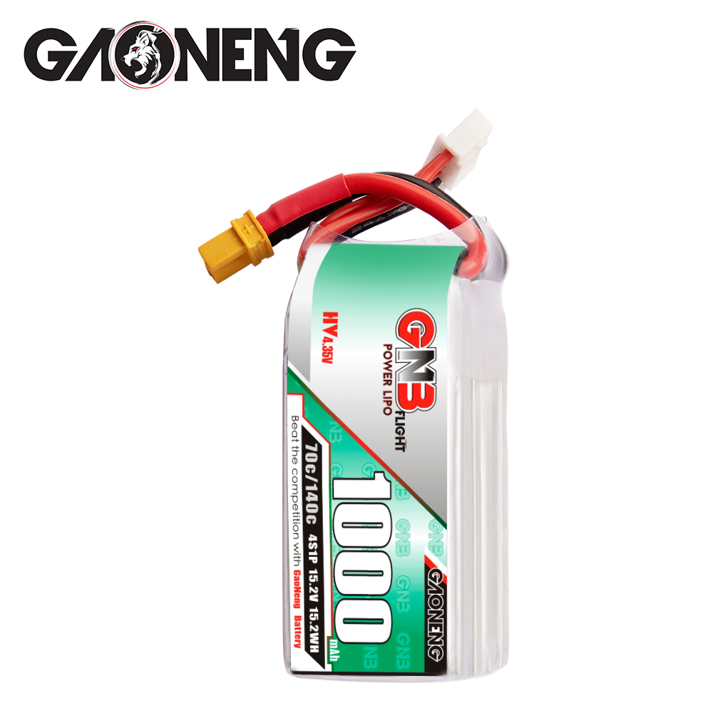 GAONENG GNB LiHV 4S 15.2V 1000mAh 70C XT30 LiPo Battery LongRange