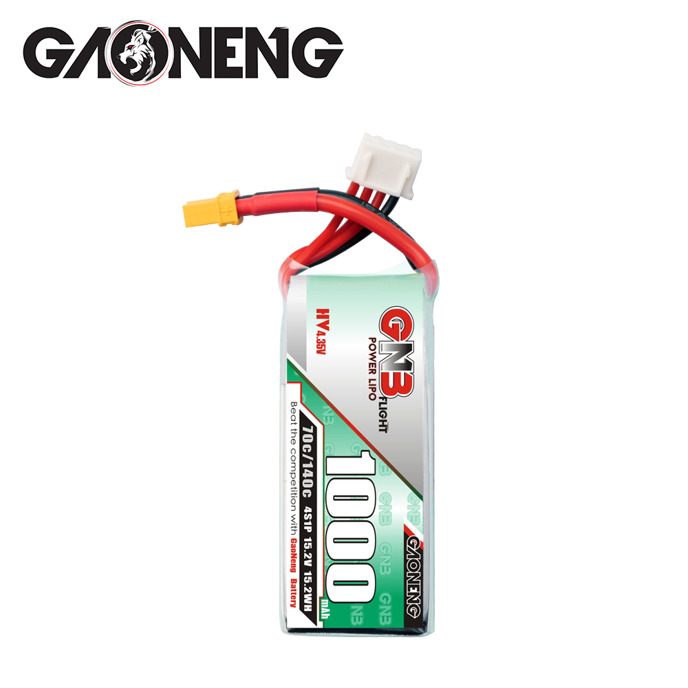 GAONENG GNB LiHV 4S 15.2V 1000mAh 70C XT30 LiPo Battery LongRange