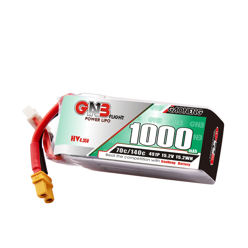 GAONENG GNB LiHV 4S 15.2V 1000mAh 70C XT30 LiPo Battery LongRange