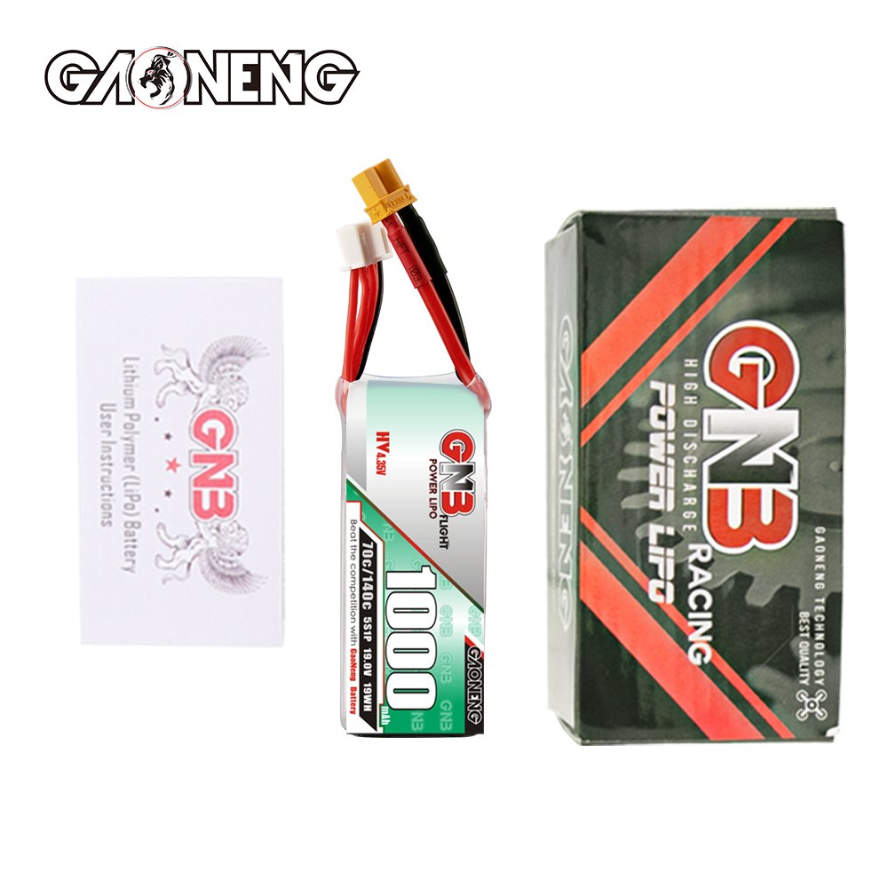 GAONENG GNB LiHV 5S 19V 1000mAh 70C XT30 LiPo Battery Long Range