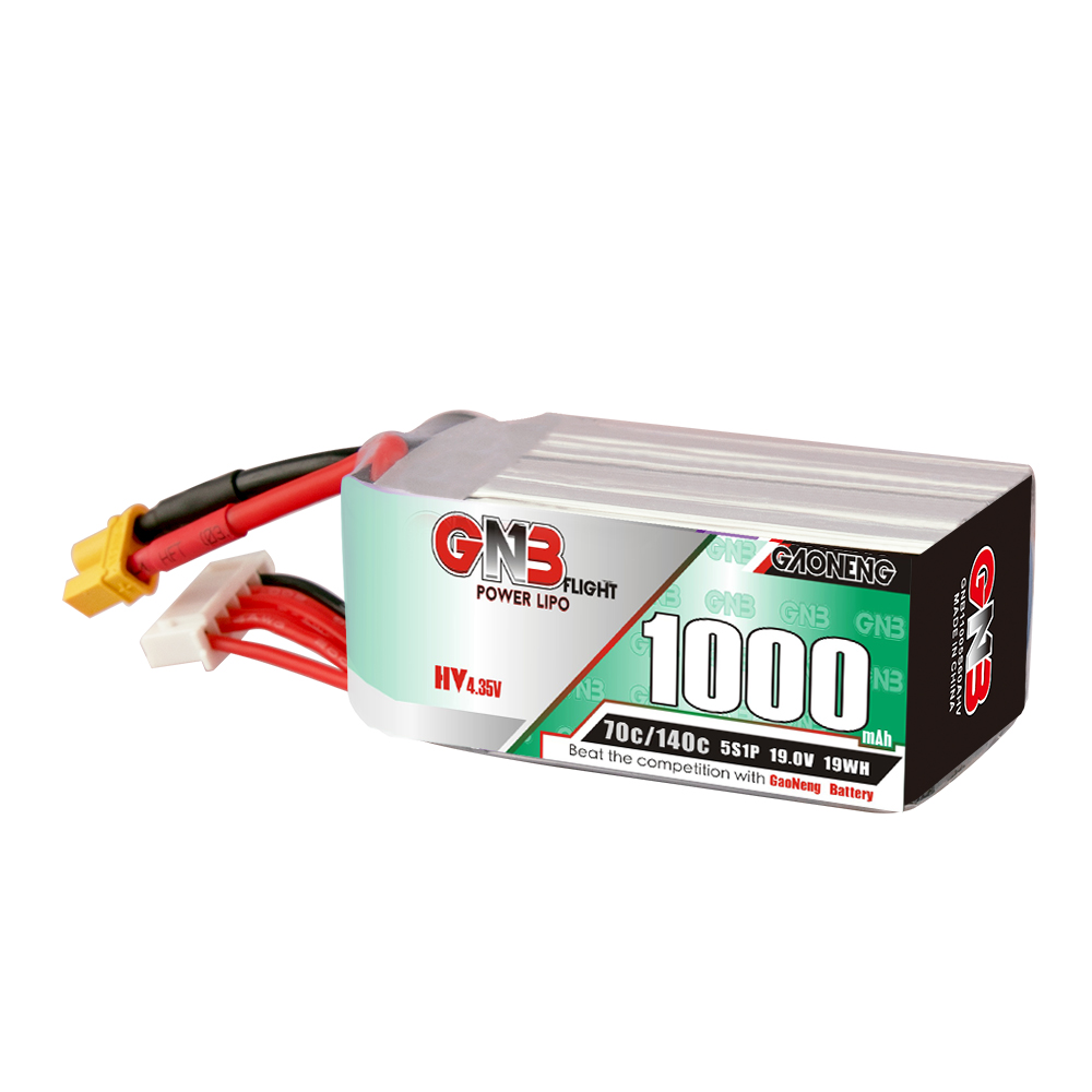 GAONENG GNB LiHV 5S 19V 1000mAh 70C XT30 LiPo Battery Long Range