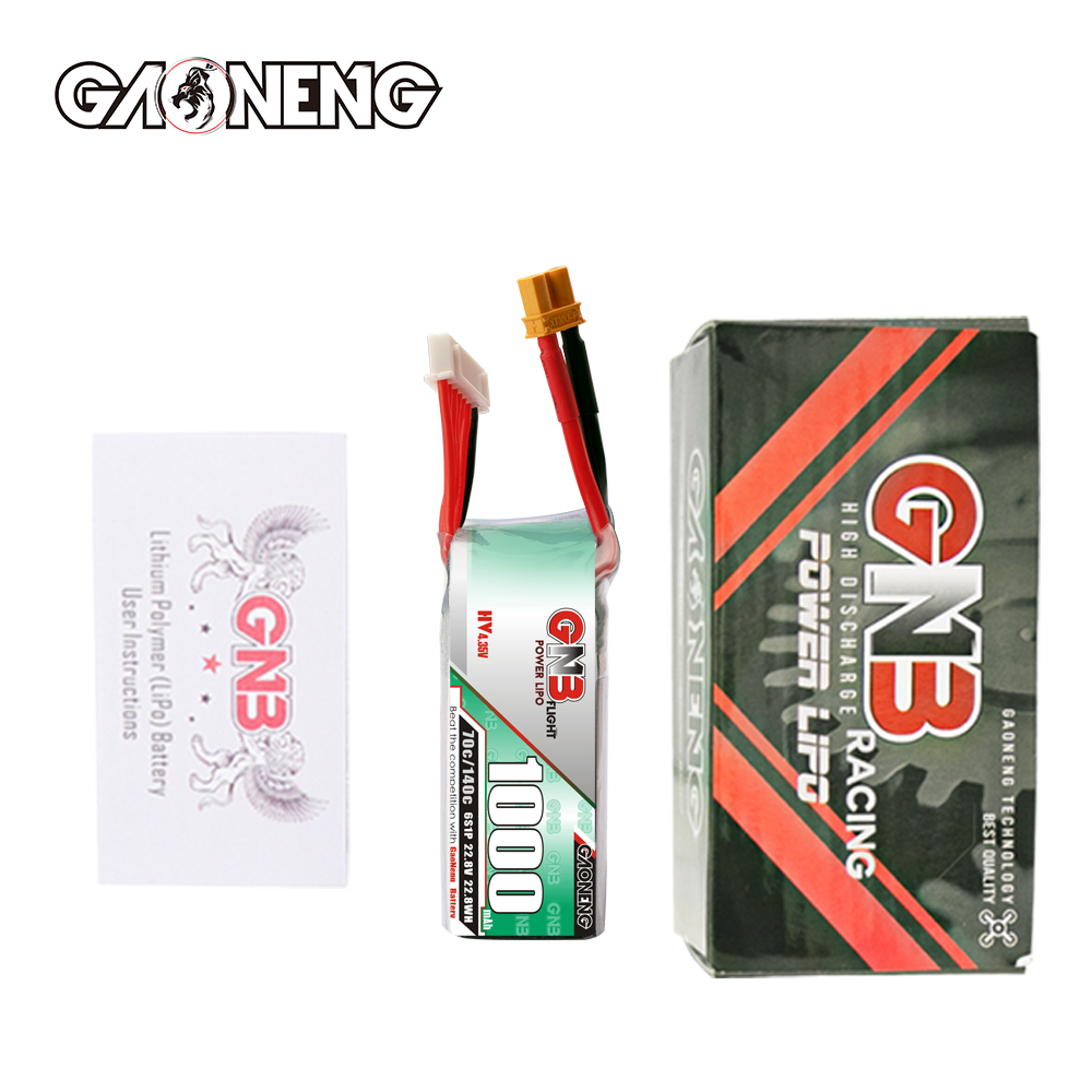 GAONENG GNB LiHV 6S 22.8V 1000mAh 70C XT30 LiPo Battery LongRange