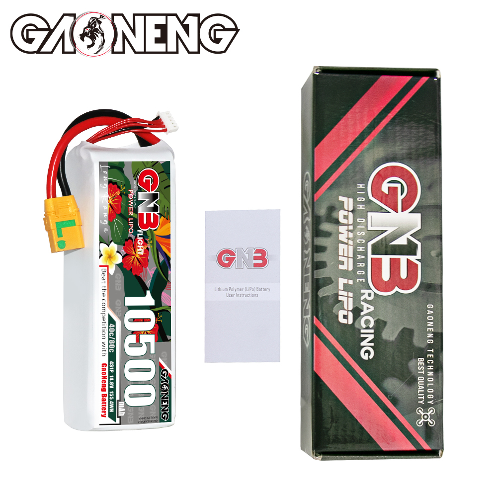 GAONENG GNB 4S 14.8V 10500mah 40C LiPo Battery XT90