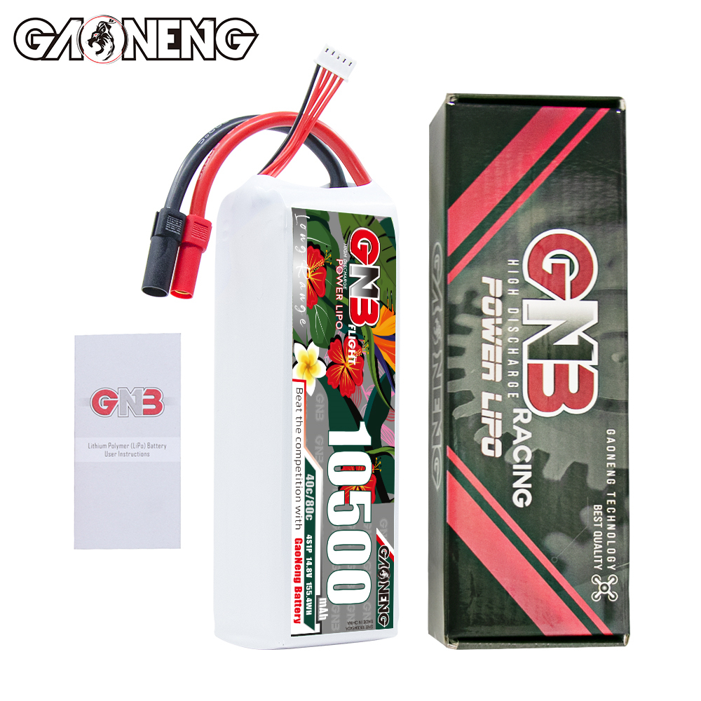 GAONENG GNB 4S 14.8V 10500mah 40C LiPo Battery XT150