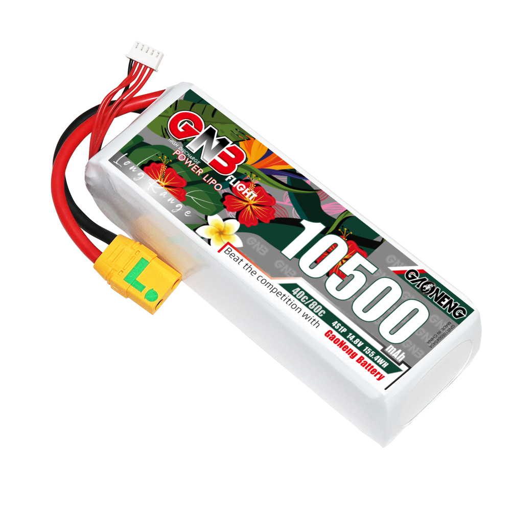 GAONENG GNB 4S 14.8V 10500mah 40C LiPo Battery XT90