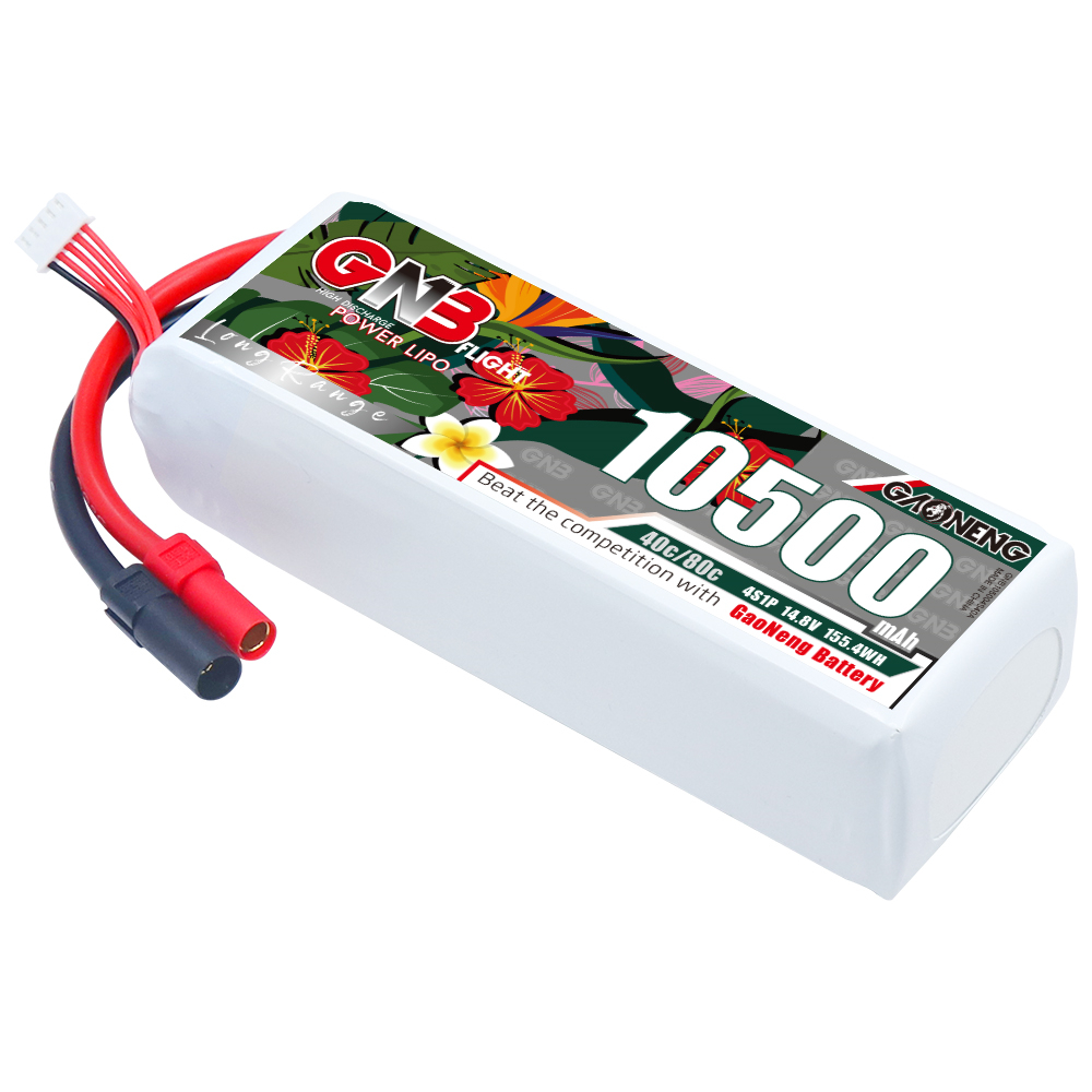GAONENG GNB 4S 14.8V 10500mah 40C LiPo Battery XT150