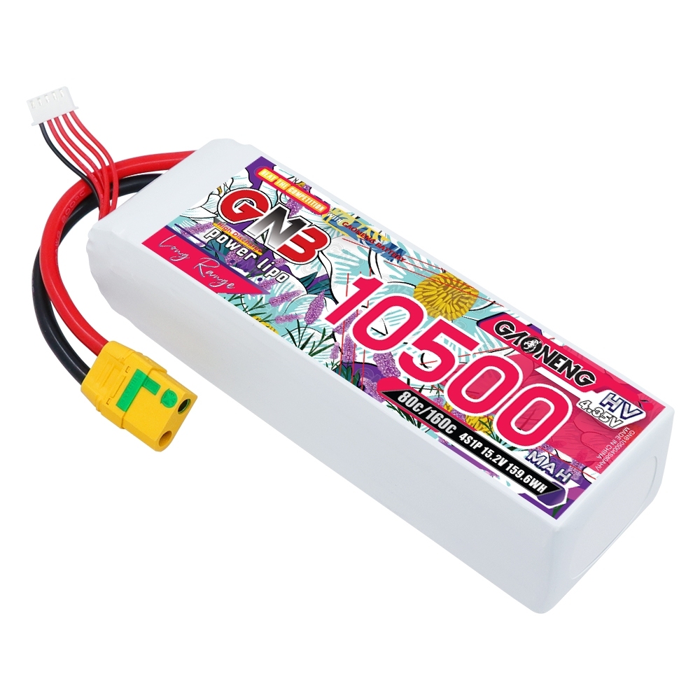 GAONENG GNB 4S 15.2V 10500mAh 80C HV LiPo Battery Aircraft Plane Drone