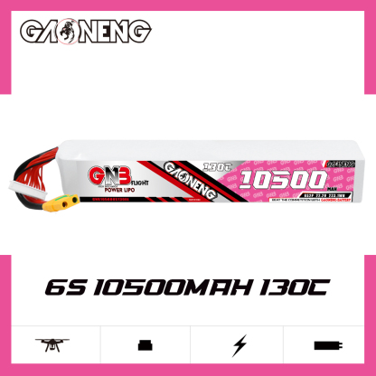 GAONENG GNB 6S 22.2V 10500mAh 130C RC LiPo Battery XT90S Anti Spark