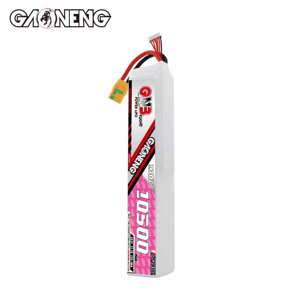 GAONENG GNB 6S 22.2V 10500mAh 130C RC LiPo Battery XT90S Anti Spark
