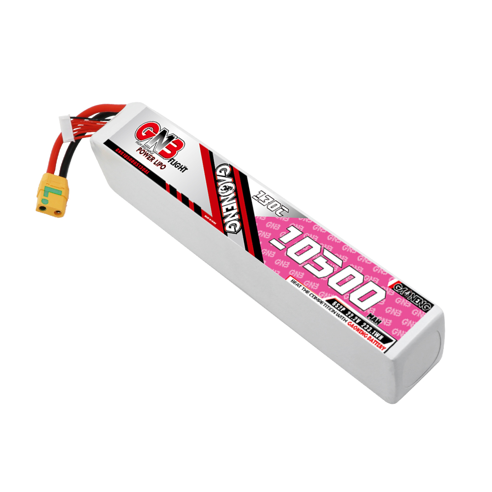 GAONENG GNB 6S 22.2V 10500mAh 130C RC LiPo Battery XT90S Anti Spark