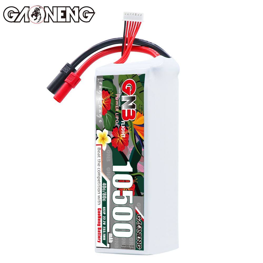 GAONENG GNB 6S 22.2V 10500mah 40C LiPo Battery XT150