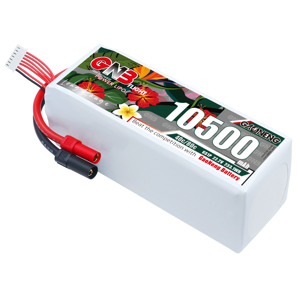 GAONENG GNB 6S 22.2V 10500mah 40C LiPo Battery XT150