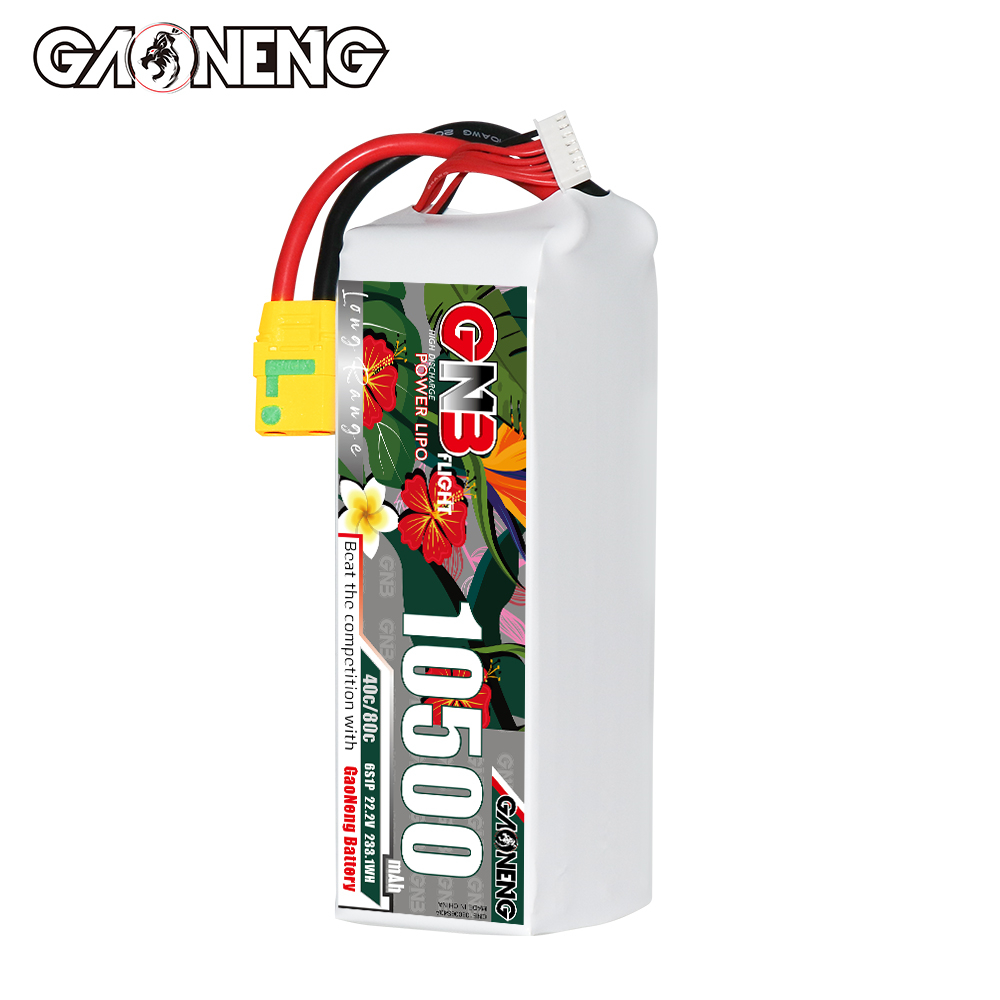 GAONENG GNB 6S 22.2V 10500mah 40C LiPo Battery XT90