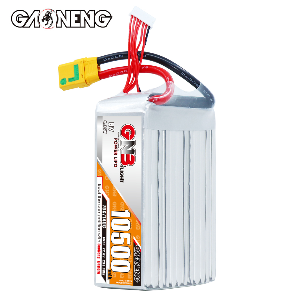 GAONENG GNB 6S 22.8V HV 10500mAh 70C RC LiPo Battery XT90S