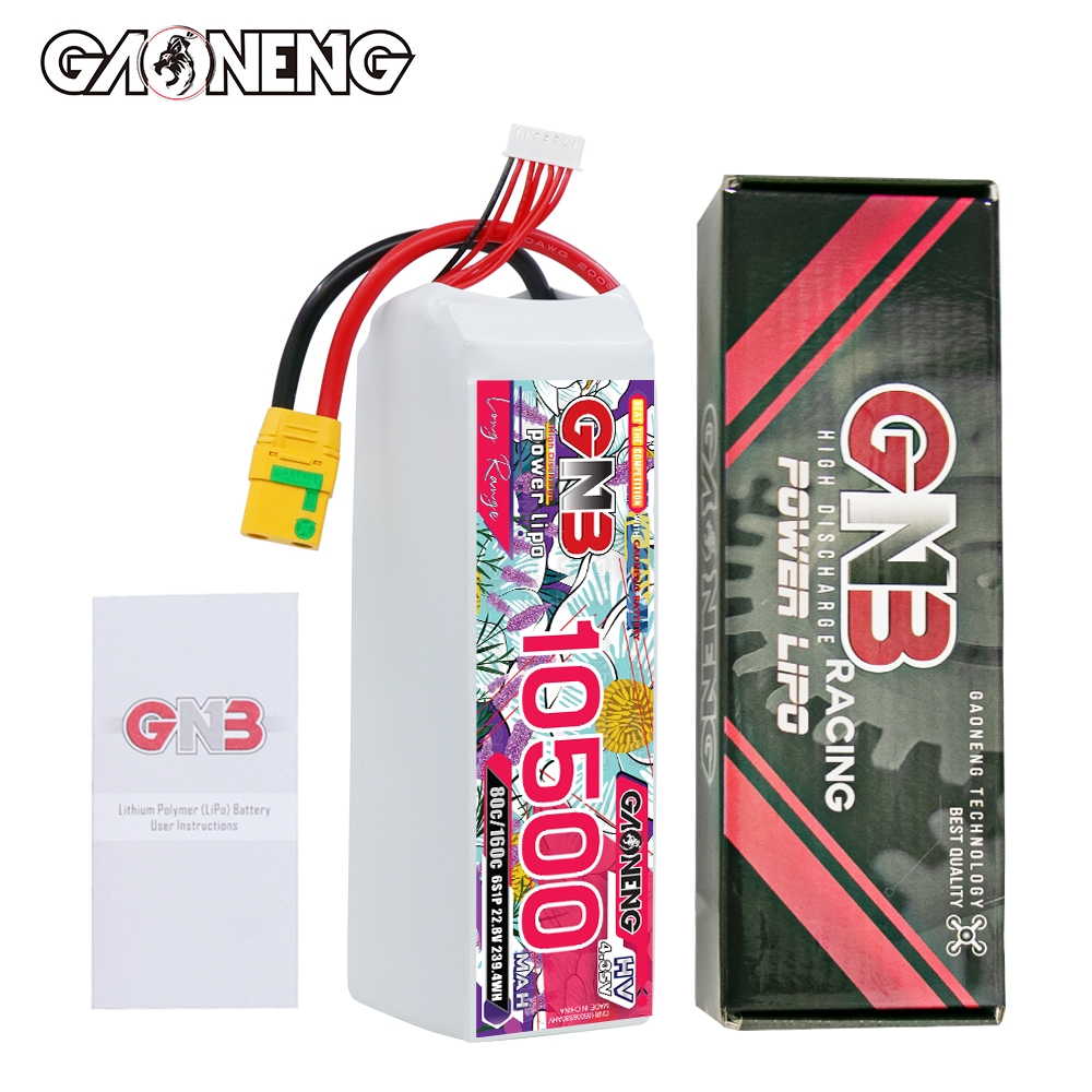 GAONENG GNB 6S 22.8V HV 10500mAh 80C RC LiPo Battery XT90S