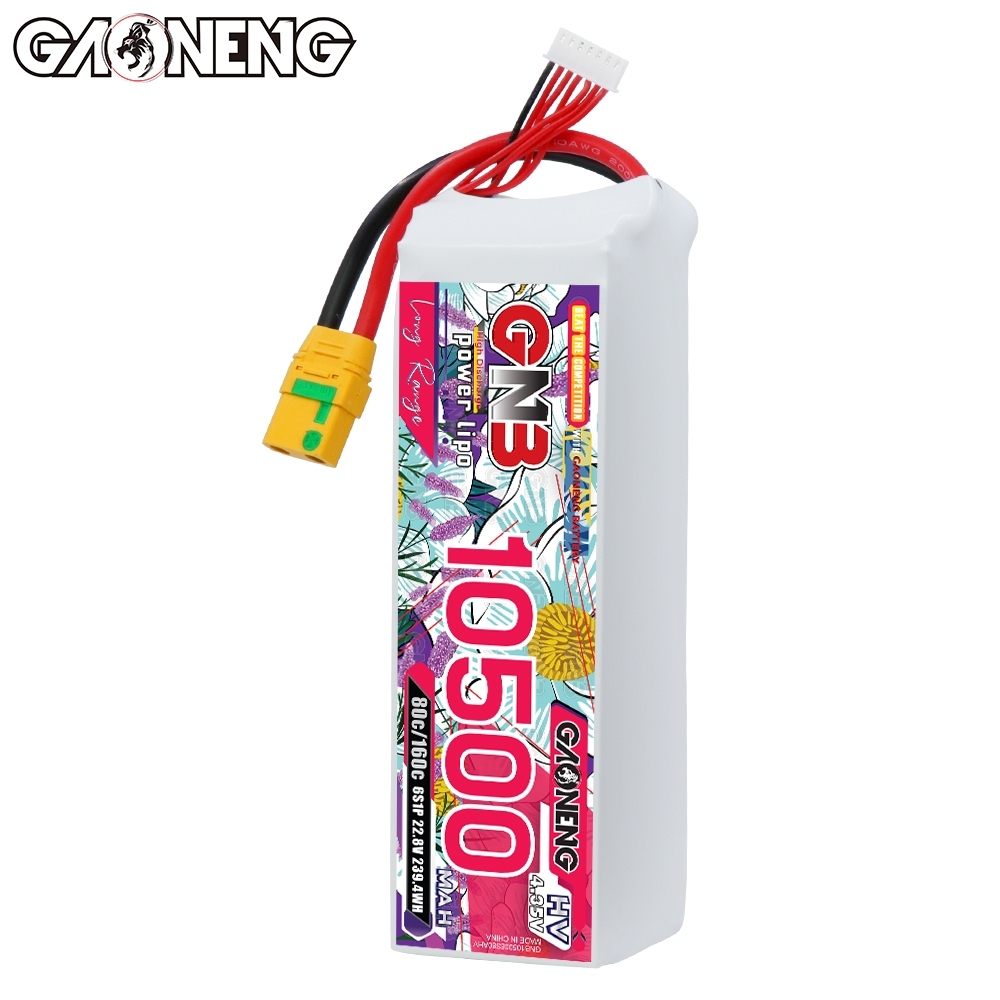 GAONENG GNB 6S 22.8V HV 10500mAh 80C RC LiPo Battery XT90S