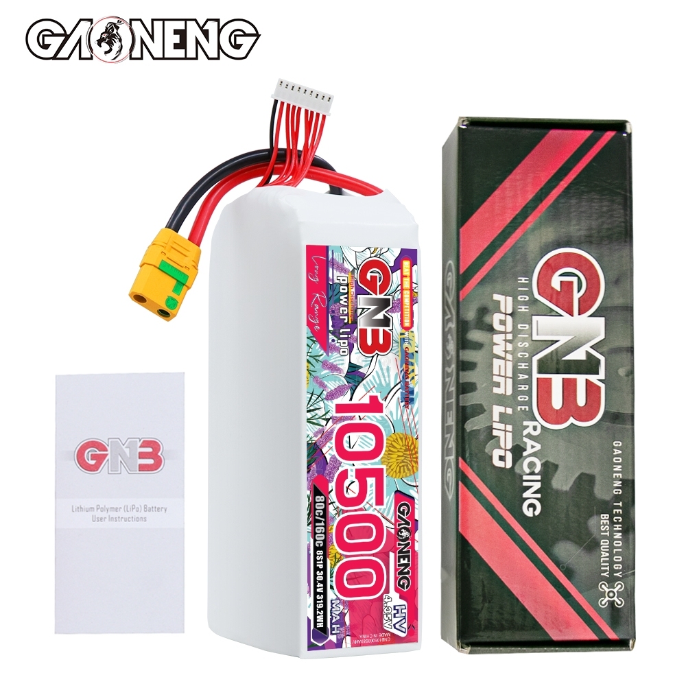 GAONENG GNB 8S1P 30.4V 10500mah 80C LiPo Battery XT90S