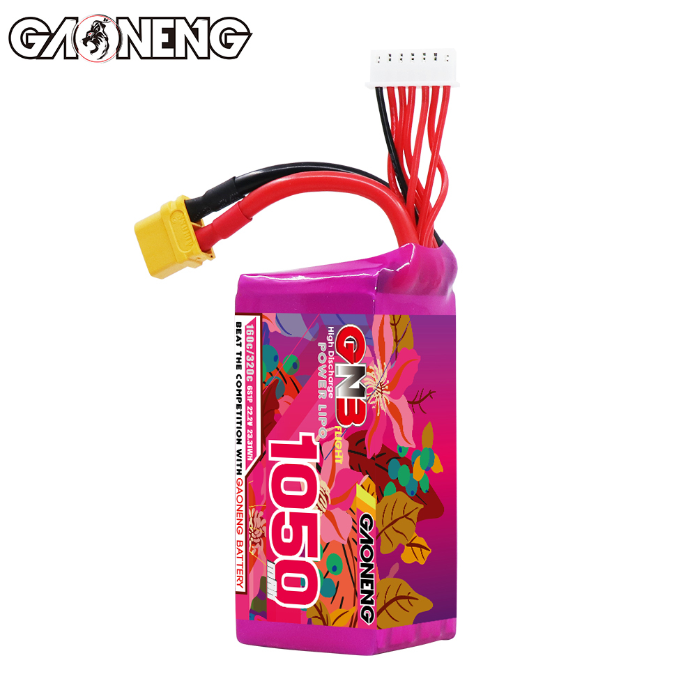 GAONENG GNB 6S 22.2V 1050mAh 160C XT60 LiPo Battery