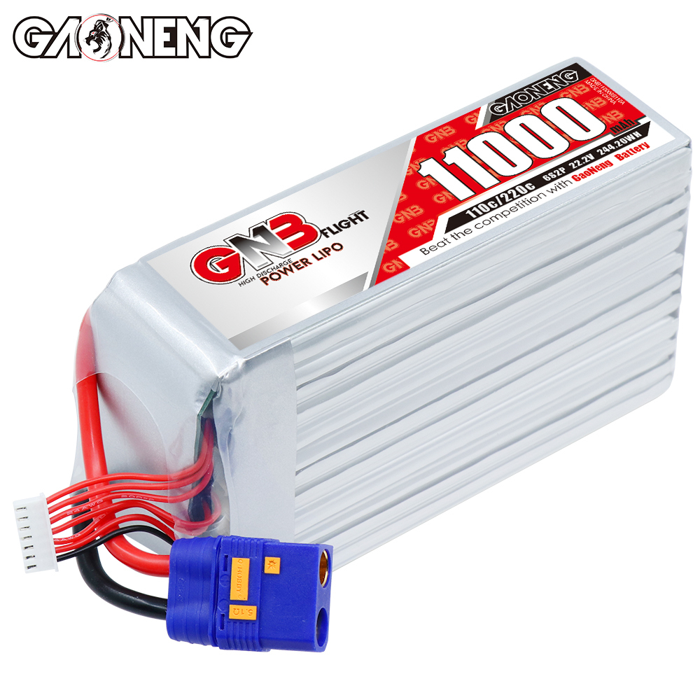GAONENG GNB 6S 22.2V 11000mAh 110C LiPo Battery Aircraft Plane Drone