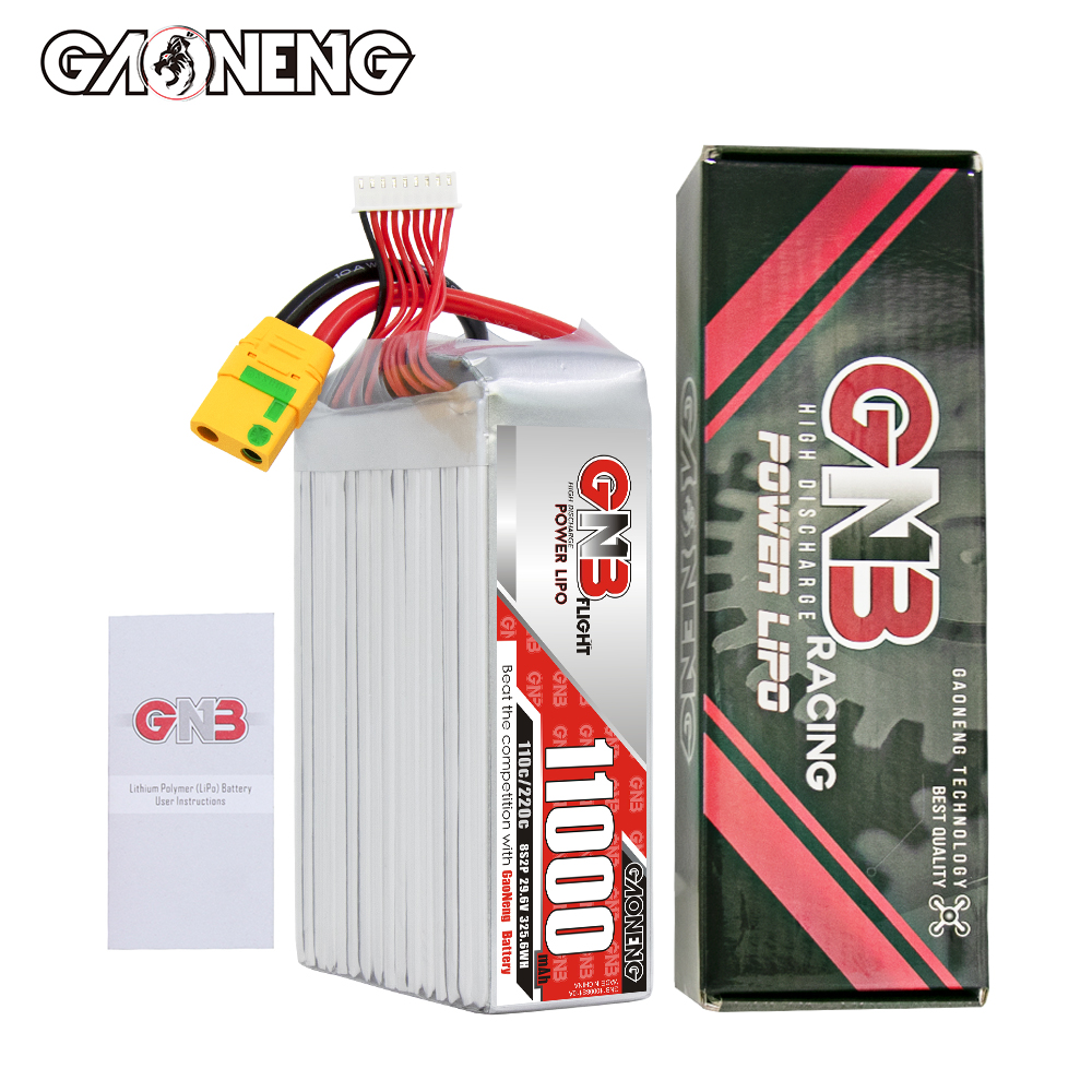 GAONENG GNB 8S2P 29.6V 11000mAh 110C LiPo Battery XT90S