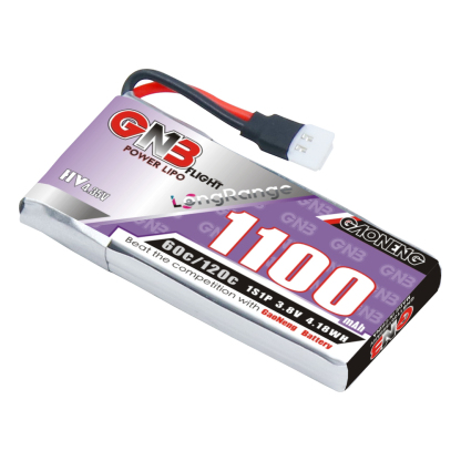 GAONENG GNB LiHV 1S 3.8V 1100mAh 60C Molex 51005 Cabled LiPo Battery Long Range