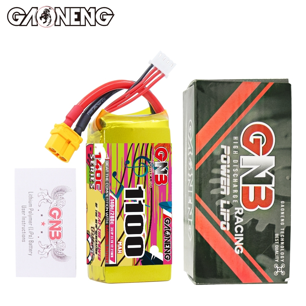 GAONENG GNB 3S 11.1V 1100mAh 140C XT60 LiPo Battery