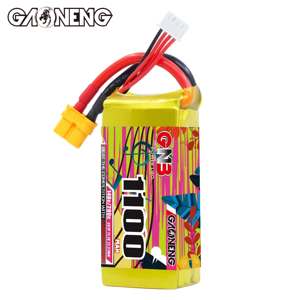 GAONENG GNB 3S 11.1V 1100mAh 140C XT60 LiPo Battery