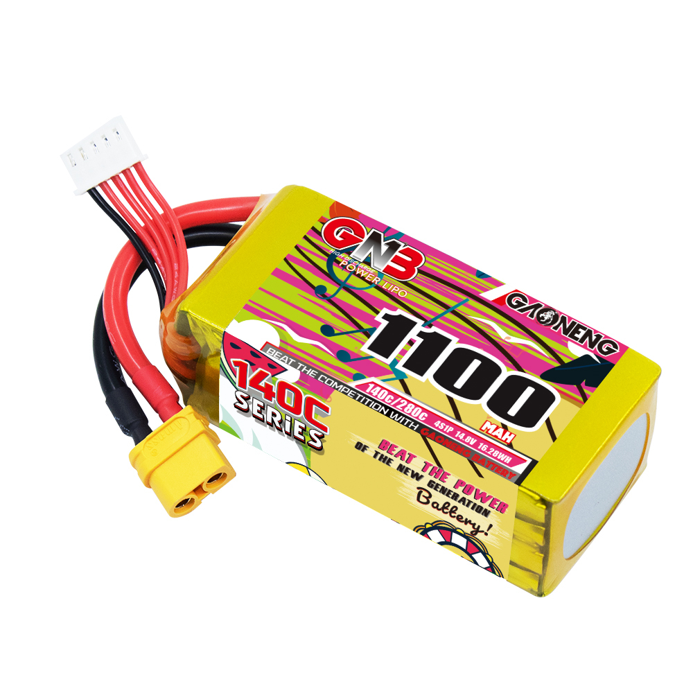 GAONENG GNB 4S 14.8V 1100mAh 140C XT60 LiPo Battery