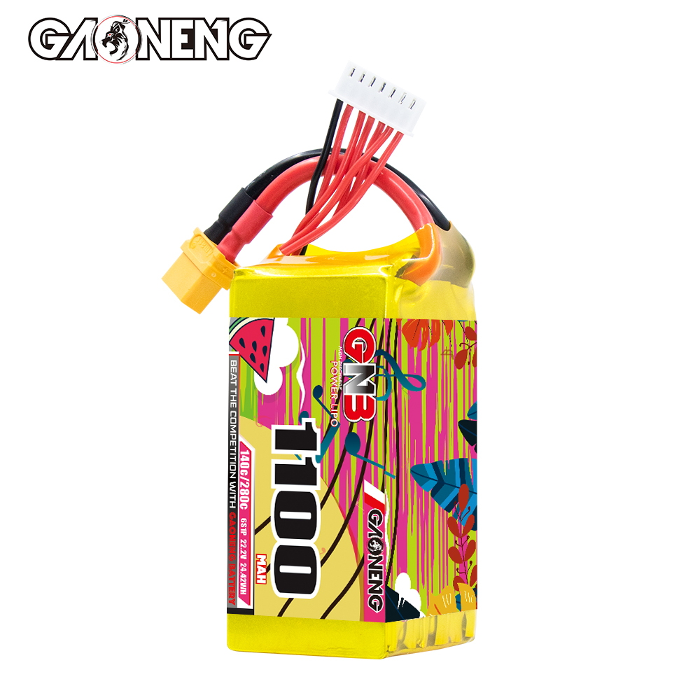 GAONENG GNB 6S 22.2V 1100mAh 140C XT60 LiPo Battery