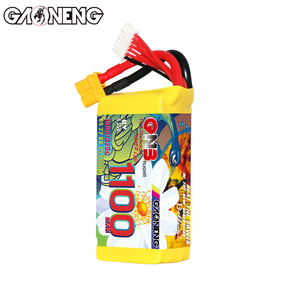 GAONENG GNB LiHV 6S 22.8V 1100mAh 160C XT60 LiPo Battery