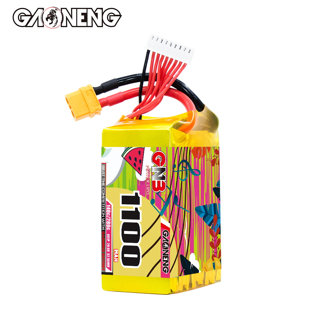 GAONENG GNB 8S 29.6V 1100mAh 140C XT60 LiPo Battery