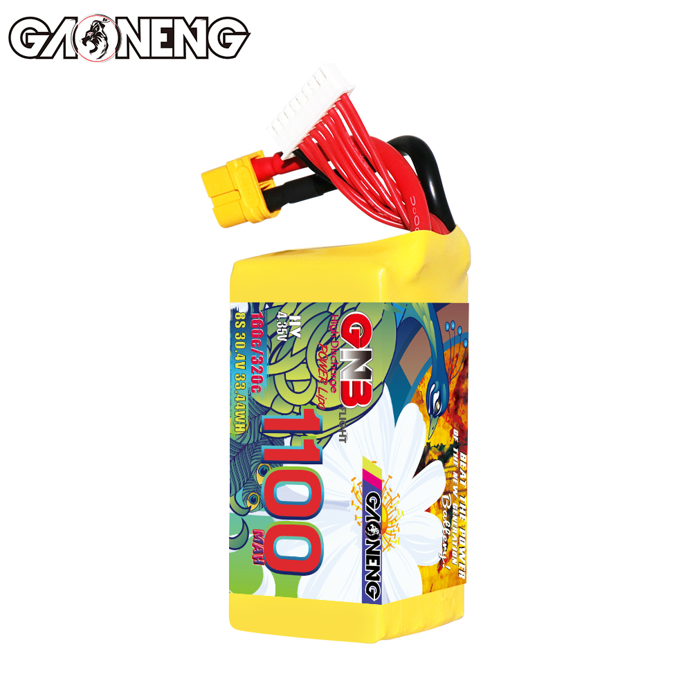 GAONENG GNB LiHV 8S 30.4V 1100mAh 160C XT60 LiPo Battery