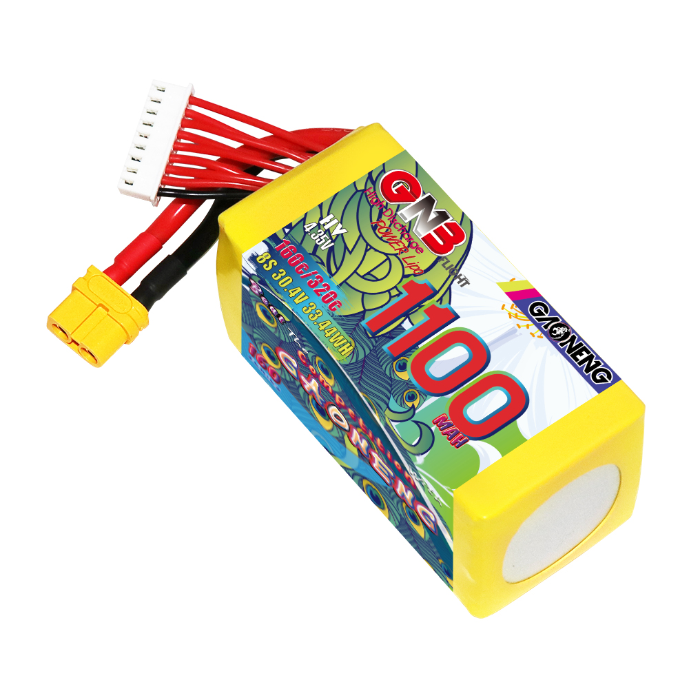 GAONENG GNB LiHV 8S 30.4V 1100mAh 160C XT60 LiPo Battery