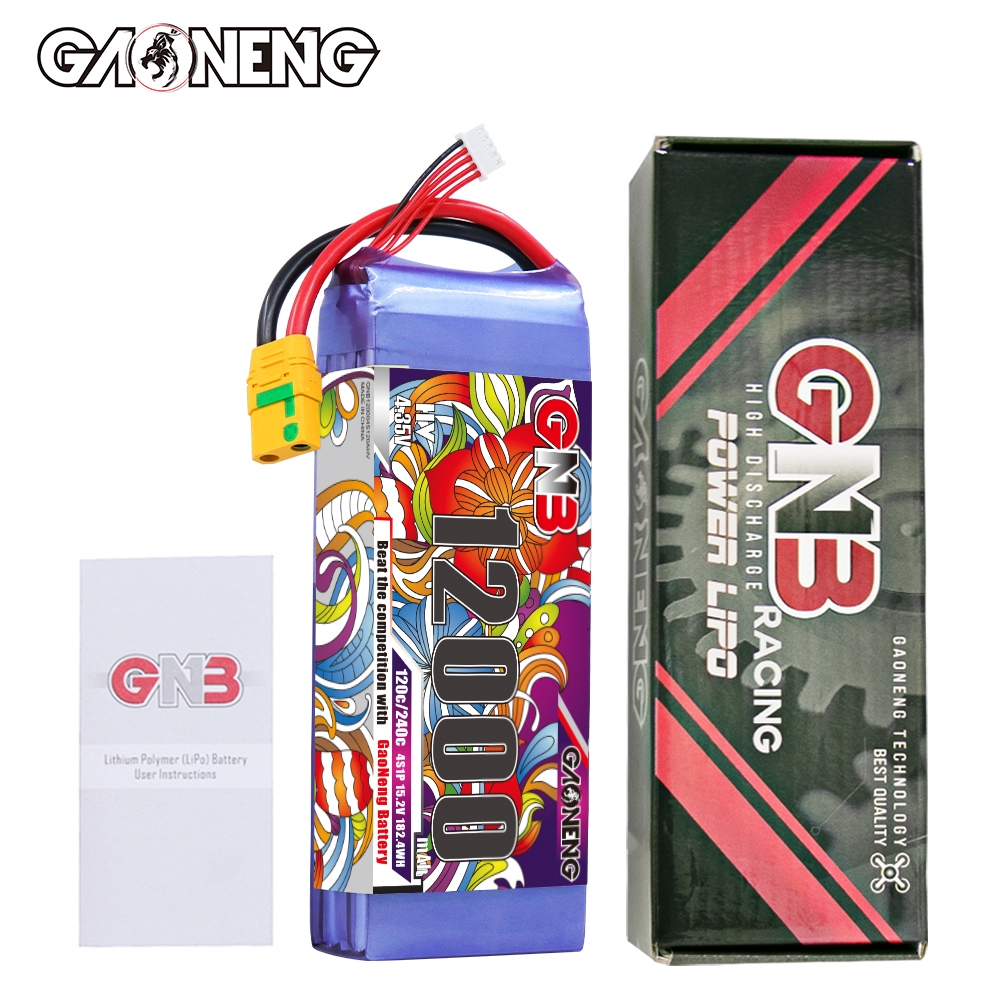 GAONENG GNB 4S 15.2V HV 12000mAh 120C RC LiPo Battery XT90S