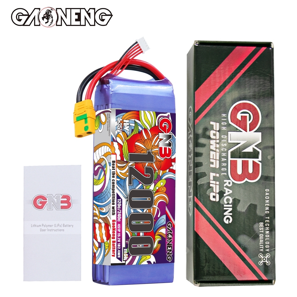 GAONENG GNB 4S 15.2V HV 12000mAh 120C RC LiPo Battery XT90S
