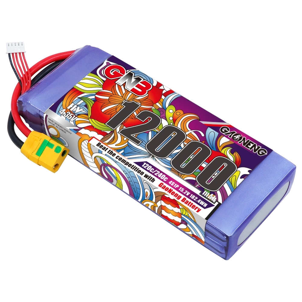GAONENG GNB 4S 15.2V HV 12000mAh 120C RC LiPo Battery XT90S