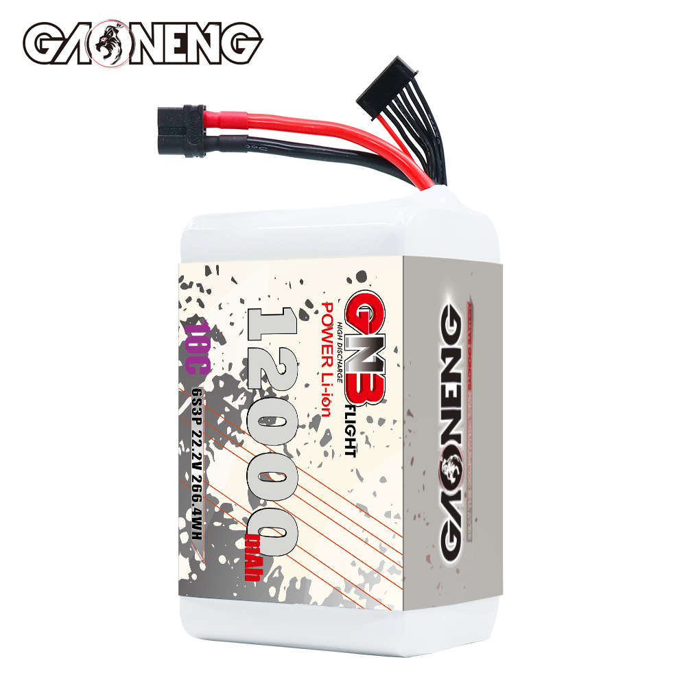 GAONENG GNB 6S 22.2V 12000mah 10C XT60 Li-ion Battery made with Li-ion Lithium Ion 21700