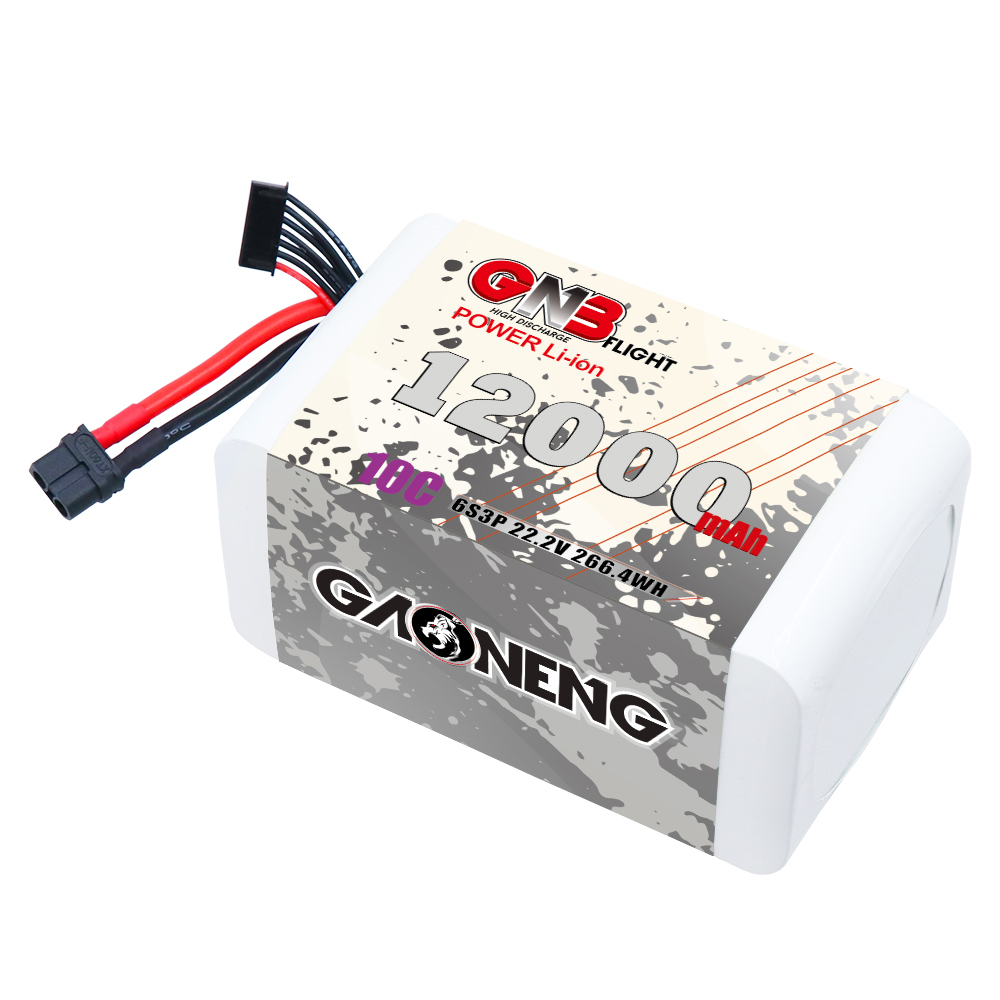 GAONENG GNB 6S 22.2V 12000mah 10C XT60 Li-ion Battery made with Li-ion Lithium Ion 21700